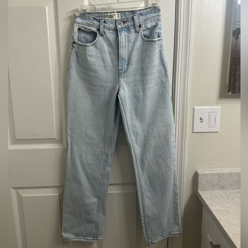 Abercrombie & Fitch Light Blue Straight Leg Jeans